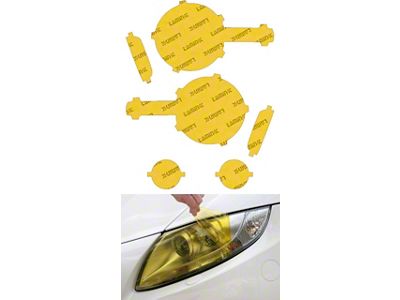 Lamin-X Headlight Tint Covers; Yellow (21-25 Bronco w/ Factory Halogen Headlights)