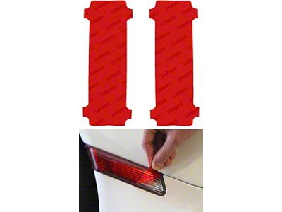 Lamin-X Rear Reflector Delete Tint Covers; Red (21-25 Bronco)