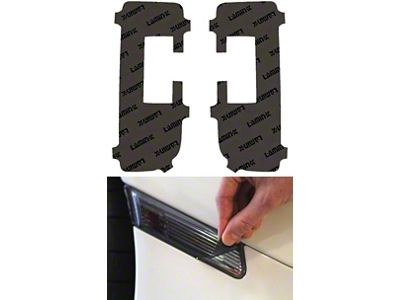 Lamin-X Reverse Light Tint Covers; Gunsmoke (21-25 Bronco, Excluding Raptor)