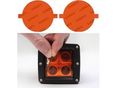 Lamin-X Fog Light Tint Covers; Amber (20-25 Jeep Gladiator JT Sport)