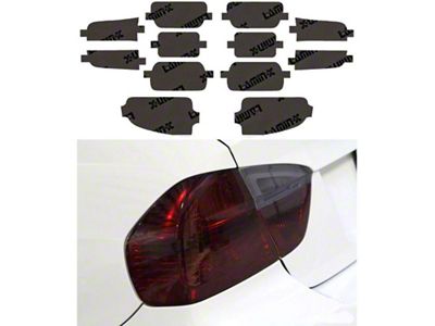 Lamin-X Tail Light Tint Covers; Gunsmoke (20-25 Jeep Gladiator JT Launch Edition, Mojave, Overland, Rubicon)