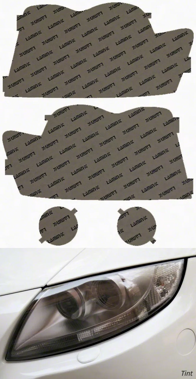 LaminX Jeep Grand Cherokee Headlight Tint Covers; Tinted J005T (0507