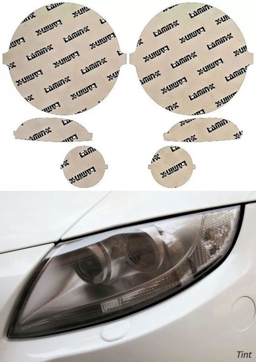 LaminX Jeep Renegade Headlight Tint Covers; Tinted J017T (1518 Jeep