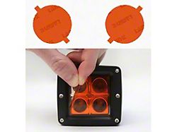 Lamin-X Fog Light Tint Covers; Amber (07-18 Jeep Wrangler JK)