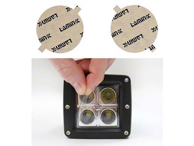 Lamin-X Fog Light Tint Covers; Clear (97-06 Jeep Wrangler TJ)