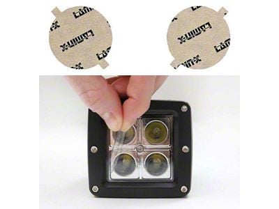 Lamin-X Fog Light Tint Covers; Clear (07-18 Jeep Wrangler JK)