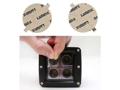 Lamin-X Fog Light Tint Covers; Tinted (97-06 Jeep Wrangler TJ)