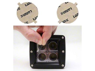 Lamin-X Fog Light Tint Covers; Tinted (07-18 Jeep Wrangler JK)