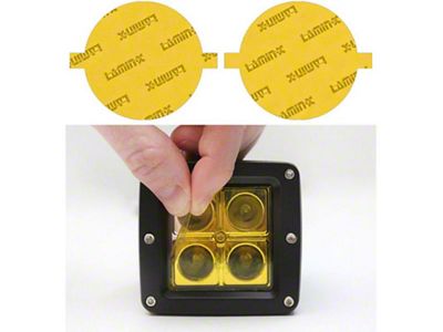 Lamin-X Fog Light Tint Covers; Yellow (18-25 Jeep Wrangler JL)