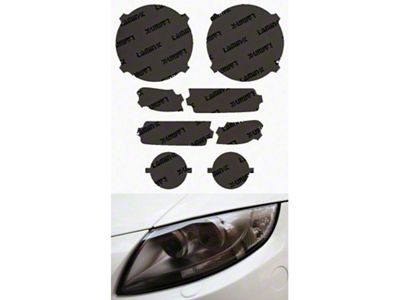 Lamin-X Headlight Tint Covers; Gunsmoke (18-25 Jeep Wrangler JL w/o Factory LED Light Package)