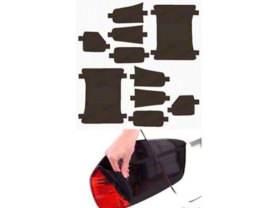 Lamin-X Tail Light Tint Covers; Charcoal (18-25 Jeep Wrangler JL w/ Factory LED Lighting Package)
