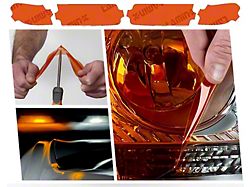 Lamin-X Turn Signal Light Tint Covers; Amber (24-26 Jeep Wrangler JL w/ Factory Halogen Lighting Package)