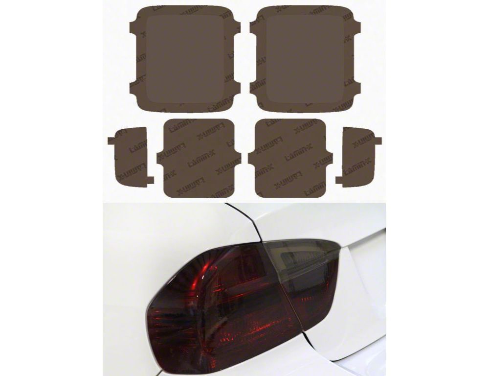 Smoked Black Rear Tail Light Covers / Trim Decor For Jeep Renegade 2015-2023