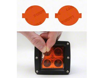 Lamin-X Fog Light Tint Covers; Amber (12-15 Tacoma)