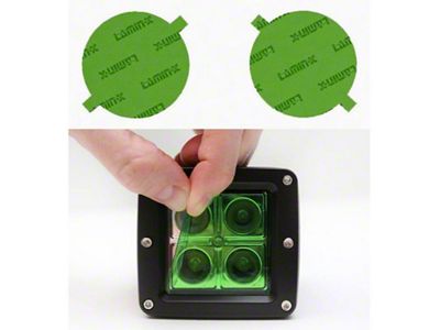 Lamin-X Fog Light Tint Covers; Green (05-11 Tacoma)