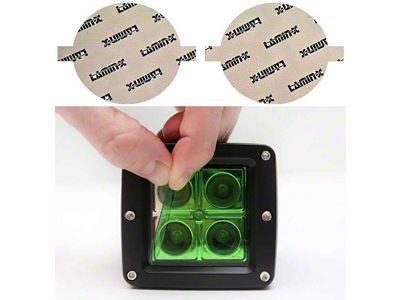 Lamin-X Fog Light Tint Covers; Green (16-23 Tacoma SR5)