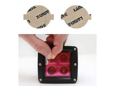 Lamin-X Fog Light Tint Covers; Pink (12-15 Tacoma)