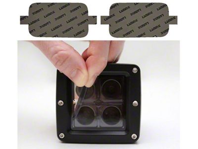Lamin-X Rigid Industries Fog Light Tint Covers; Gunsmoke (16-23 Tacoma TRD)