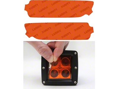 Lamin-X Fog Light Tint Covers; Amber (20-24 Titan XD)