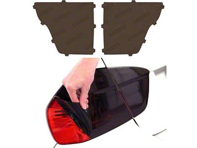 Lamin-X Tail Light Tint Covers; Charcoal (20-24 Titan XD w/ Factory LED Tail Lights)