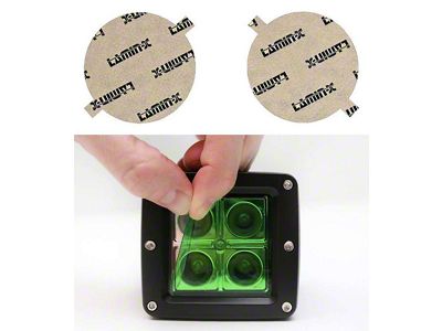 Lamin-X Fog Light Tint Covers; Green (07-09 Tundra)