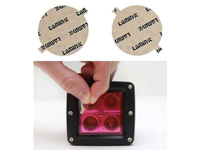 Lamin-X Fog Light Tint Covers; Pink (07-09 Tundra)
