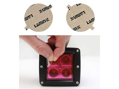 Lamin-X Fog Light Tint Covers; Pink (10-13 Tundra)