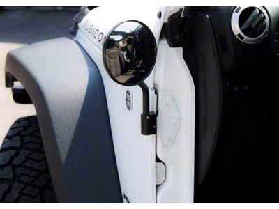 Lange Originals Quick Mirrors I; Black (07-18 Jeep Wrangler JK)