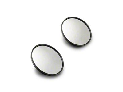 Lange Originals Quick Mirrors I; Black (76-95 Jeep CJ5, CJ7 & Wrangler YJ)