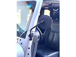 Lange Originals Quick Mirrors II; Black (87-18 Jeep Wrangler YJ, TJ & JK)
