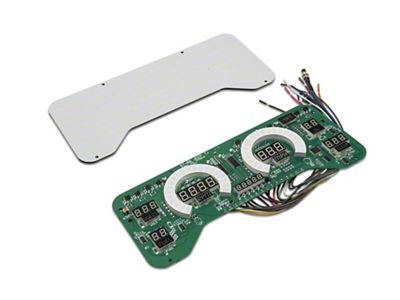 LED Digital Gauge Panel; Red (97-06 Jeep Wrangler TJ)