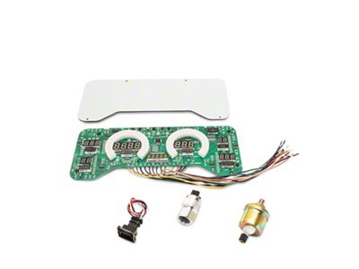 LED Digital Gauge Panel; White (97-06 Jeep Wrangler TJ)