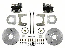 LEED Brakes Rear Disc Brake Conversion Kit with MaxGrip XDS Rotors; Zinc Plated Calipers (93-98 Jeep Grand Cherokee ZJ)