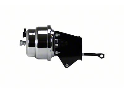 LEED Brakes 7-Inch Dual Power Brake Booster with Bracket; Chrome Finish (76-86 Jeep CJ7)