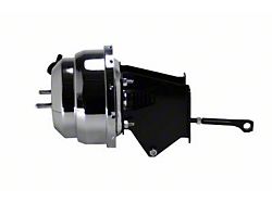 LEED Brakes 8-Inch Dual Power Brake Booster with Bracket; Chrome Finish (76-86 Jeep CJ7)