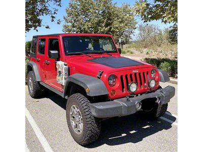 LensunSolar Hood Solar Panel Complete Kit; 105-Watt (07-18 Jeep Wrangler JK)