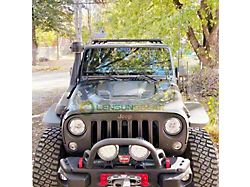 LensunSolar Hood Solar Panel Complete Kit; 40-Watt (07-18 Jeep Wrangler JK Hard Rock, Recon)
