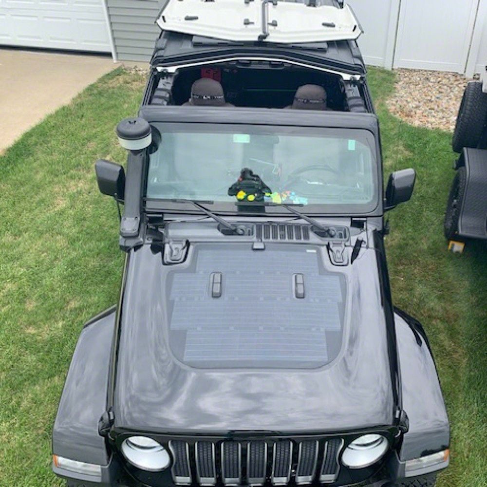 LensunSolar Jeep Wrangler Hood Solar Panel Complete Kit; 90 LensunSolar Jeep Wrangler Hood Solar Panel Complete Kit; 90
