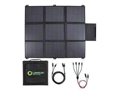 LensunSolar Hood Solar Panel Complete Kit; 100-Watt (24-25 Tacoma)