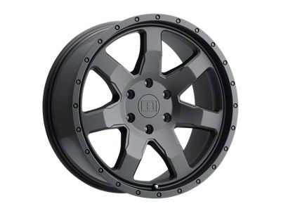 Level 8 Wheels Slam Matte Black 6-Lug Wheel; 17x8.5; -12mm Offset (21-25 Bronco, Excluding Raptor)