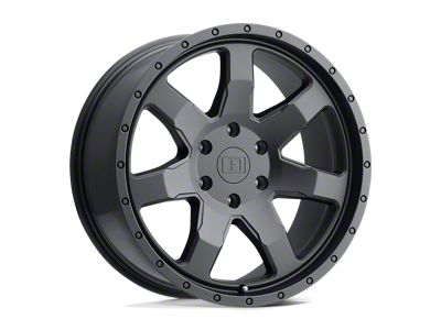 Level 8 Wheels Slam Matte Black 6-Lug Wheel; 17x8.5; 12mm Offset (05-21 Frontier)