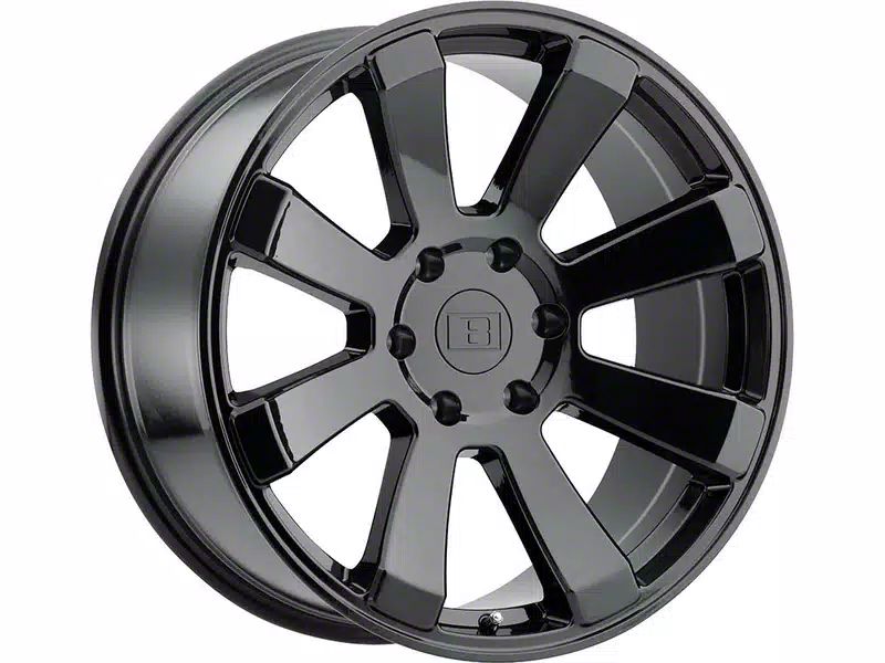 Level 8 Wheels Tacoma Enforcer Gloss Black 6-Lug Wheel; 17x8.5; -24mm ...