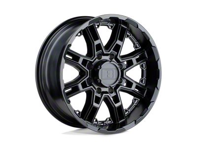 Level 8 Wheels Slingshot Matte Black 6-Lug Wheel; 18x9; -10mm Offset (22-26 Bronco Raptor)