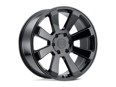 Level 8 Wheels Enforcer Gloss Black Wheel; 17x8.5; -24mm Offset (18-25 Jeep Wrangler JL)