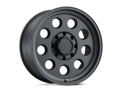 Level 8 Wheels Hauler Matte Black Wheel; 17x8.5; -6mm Offset (87-95 Jeep Wrangler YJ)