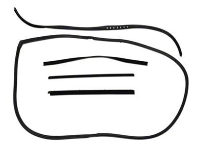 Window Channel Seal Kit for Movable Vent; Driver Side (87-95 Jeep Wrangler YJ)