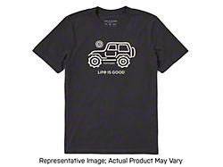 Life is Good Men's Native Off Road Crusher T-Shirt - Heather Gray