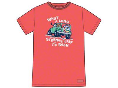 Life is Good Women's Jake and Rocket Crusher T-Shirt; Orange