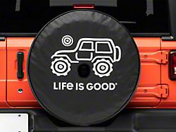 Life is Good Native Off-Road Spare Tire Cover with Camera Opening; 32-Inch Tire Cover (18-25 Jeep Wrangler JL)
