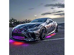 RGBW Flexible Double Row Underbody LED Light Kit with Bluetooth Controller (Universal; Some Adaptation May Be Required)